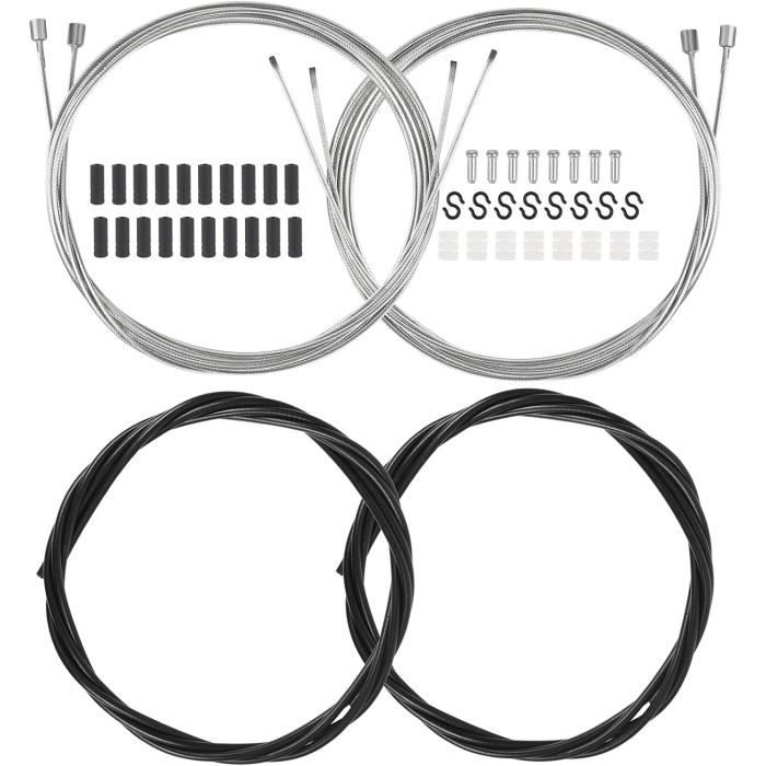 2 Kit Câble De Vitesse Vélo, Jeu De Câbles De Changement De Vitesse