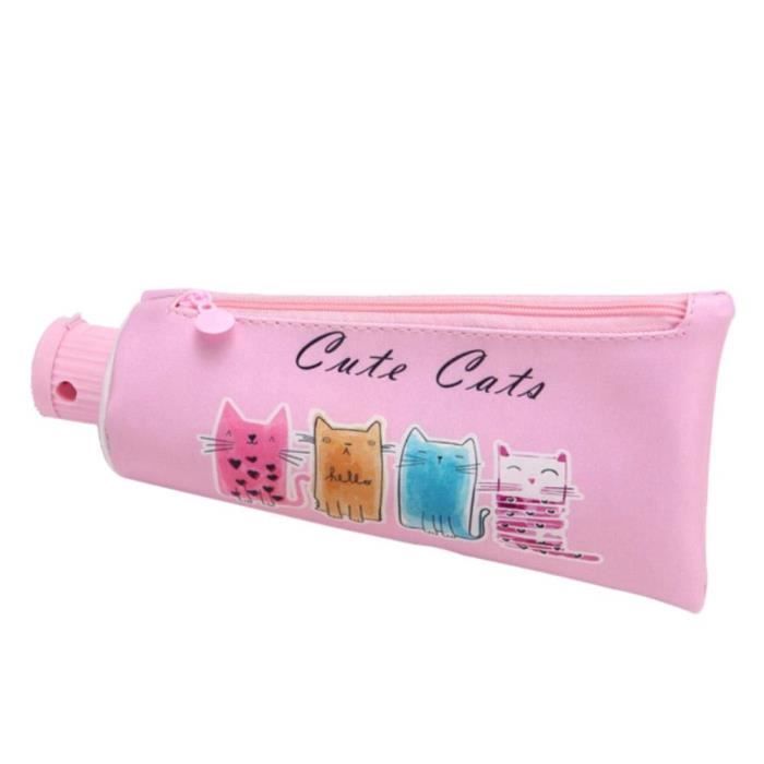 M1576 1x Trousse Crayon Scolaire Enfant Imperméable Modelage De Dentifrice Plumier Avec Un Taille Crayon Motif Chat Pour Ado Fille Achat Vente Trousse à Stylo 8500160433660 Soldes Sur Cdiscount Dès