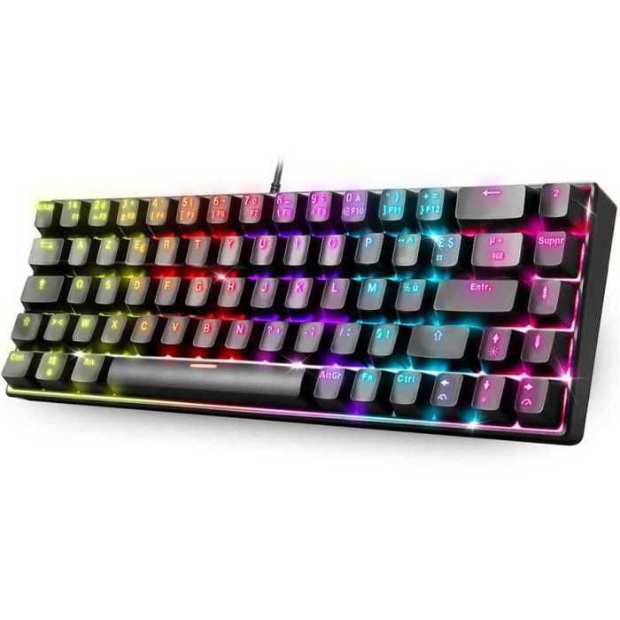 Clavier Gaming Spirit Of Gamer Xpert-K150 – TKL 69 Touches Mécaniques Bleues, RGB - vue 2