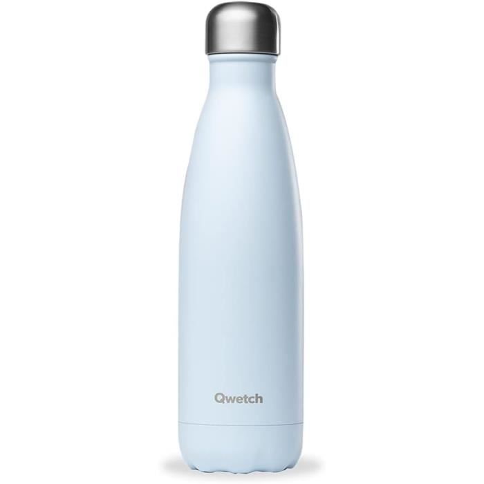 QWETCH – Bouteille One Inox Ultra Légère - Pastel 500ml – Gourde Simple Paroi – Etanche, Sans