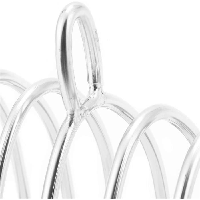 Porte-Pain Grillé Pliable En Acier Inoxydable - Rack Toast Avec Poignée Pour Grille-Pain 2 Fentes