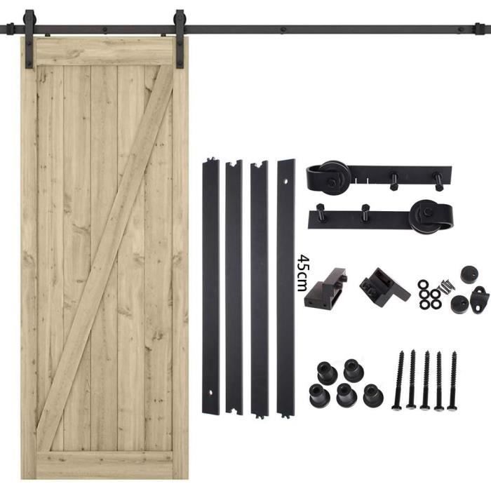 Beslagset voor schuifdeur 183 cm staal wit - All in Shopping Beslagset voor schuifdeur 183 cm staal wit - All in Shopping
