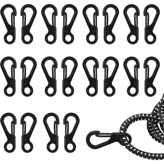 ousqueton de Fixation 40 ini ousquetons en Aluiniu Lot de 40