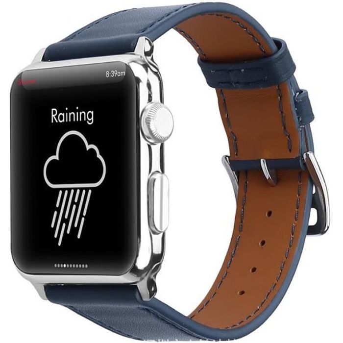 Bracelet cuir store homme apple watch