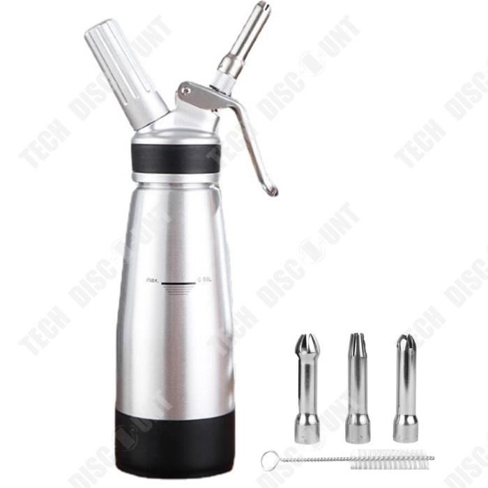 Haute Qualité 500 ML Tout En Aluminium Crème Mousse Maker DIY Cuisson
