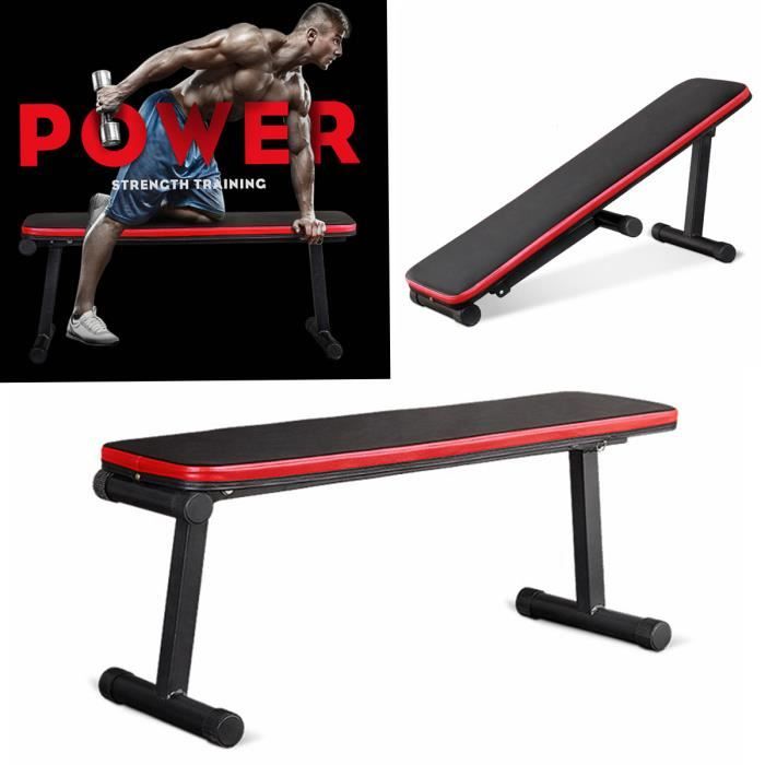 Tempsa Banc De Musculation Plat Banc D Halteres Sport Planche De Muscle Abdominal D Exercice Prix Pas Cher Cdiscount