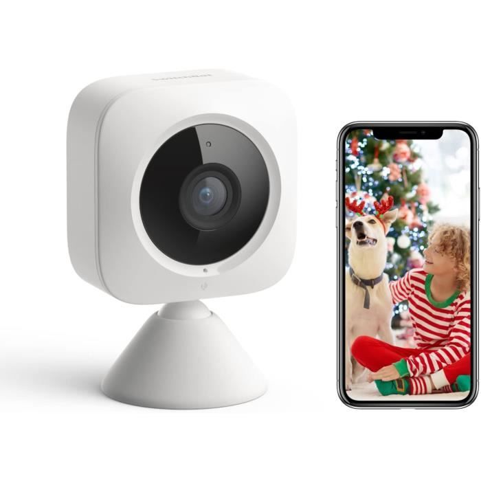 blurams 2K Caméra de surveillance WiFi intérieure à double objectif, caméra de sécurité intérieure pour bébés et chiens, appel rapide, vision nocturne couleur/IR, stockage cloud local, WiFi 5 GHz/2,4 blurams 2K Caméra de surveillance WiFi intérieure à double objectif, caméra de sécurité intérieure pour bébés et chiens, appel rapide, vision nocturne couleur/IR, stockage cloud local, WiFi 5 GHz/2,4