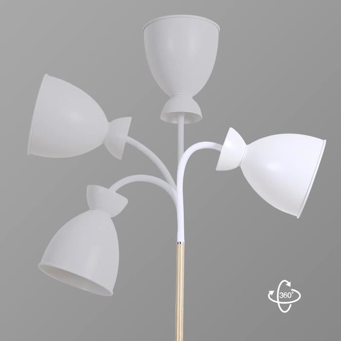 Alpinaluz Spot Mural Ou Plafond Orientable Blanc - Culot E27