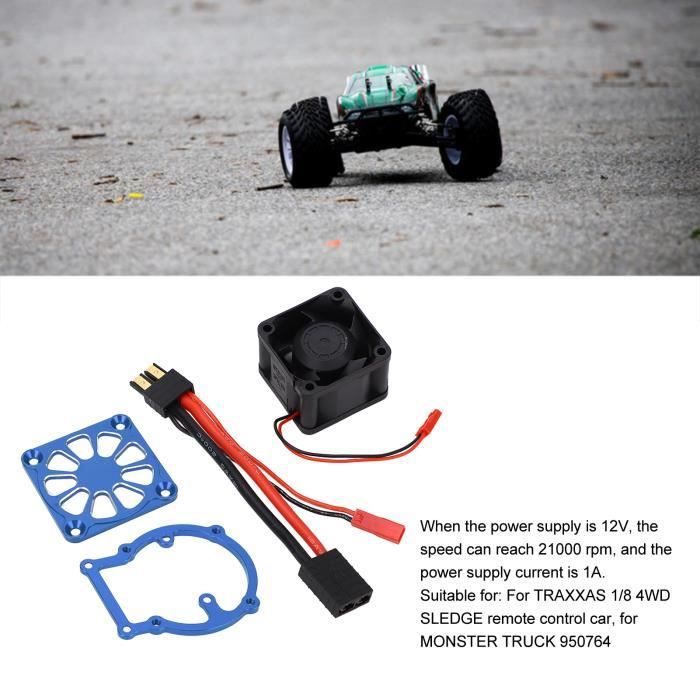 Topyond Radiateur Ventilé 5V Pour Traxxas Slash 4x4 VXL – Double Ventilateur En Aluminium, IP44, étanche, Refroidissement Moteur RC