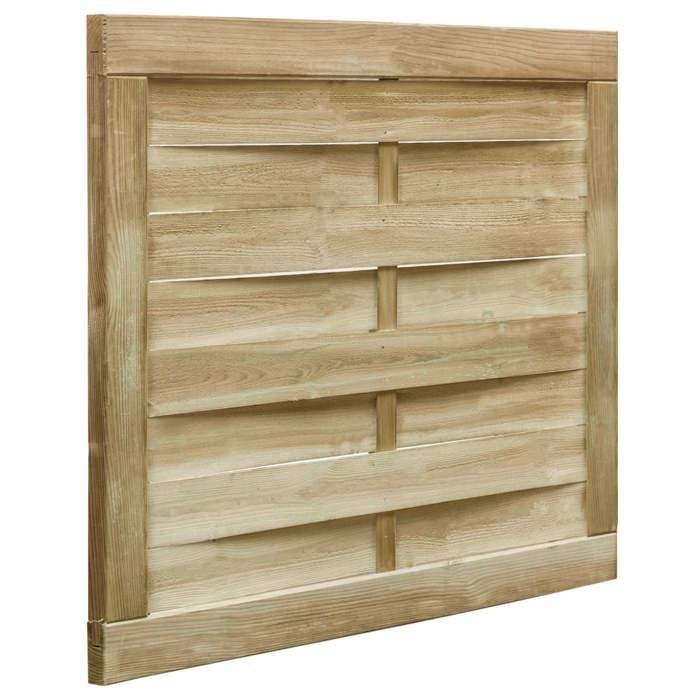 VIDAXL Portillon de jardin Bois de pin Imprégné