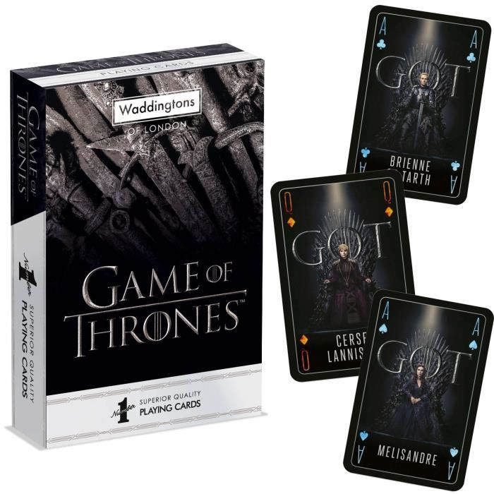 Jeu de cartes Game of Thrones en vente sur Close Up