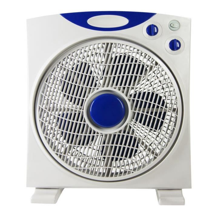 Ventilateur de sol 30 cm + minuteur - Box Fan 38W - Winflex