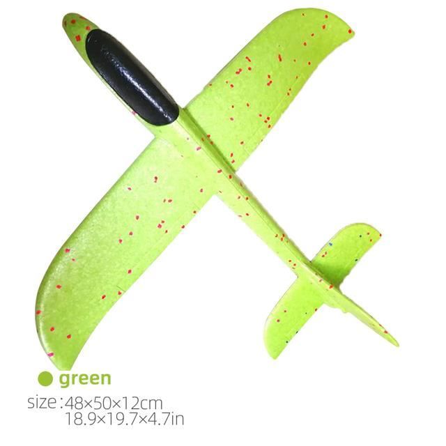 VCOSTORE Lot de 2 avions jouets en mousse, planeur de 17,5, avion