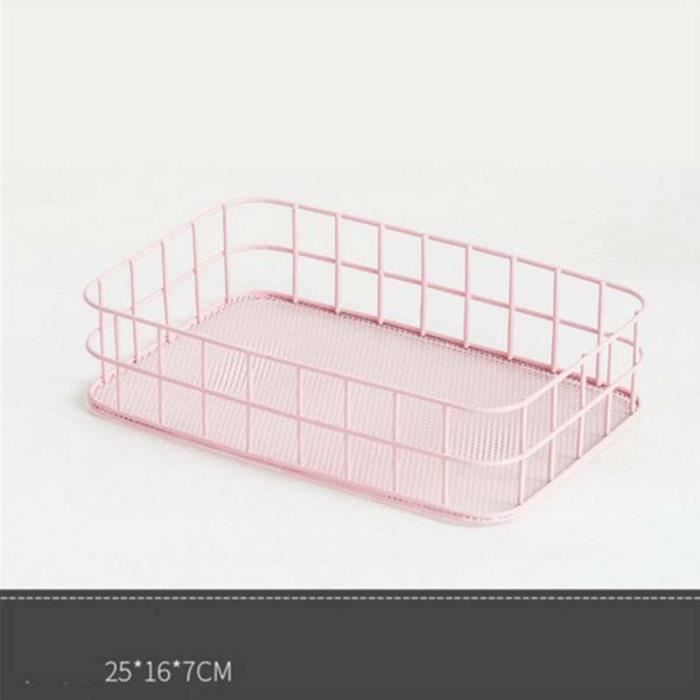 Panier De Rangement Rectangulaire Pliable Avec Poignées Pour