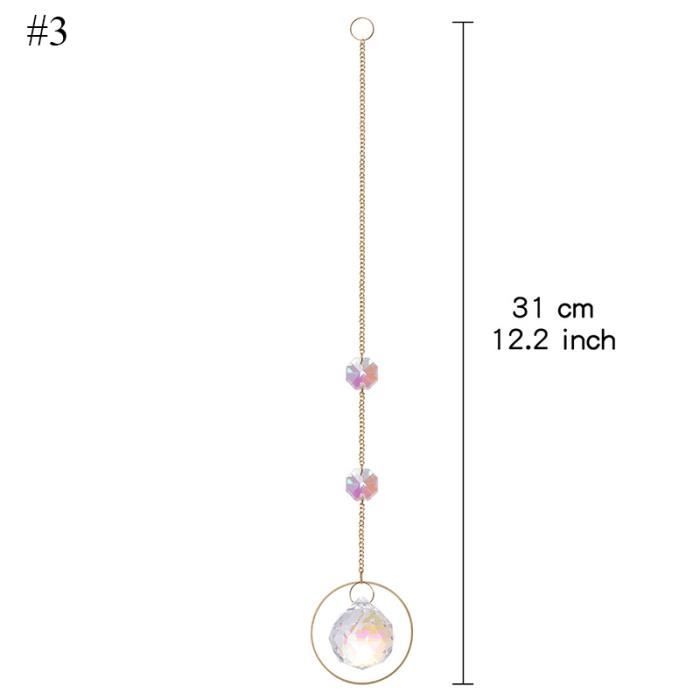 Attrape-soleil Papillon En Cristal - Décoration à Suspendre à La Fenêtre Pour Créer Des Arcs-en-ciel - Pour Chambre, Salon, Jardin - 7