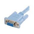 STARTECH Câble console RJ45 vers série DB9 de 1,8 m pour gestion de routeur Cisco - M/F - Bleu-1