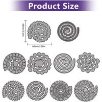 2pcs Matrices de Découpe en Forme Feuilles et Fleurs, 2 Types de 2pcs Matrices de Découpe en Forme Feuilles et Fleurs, 2 Types de
