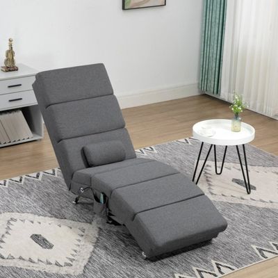 Méridienne London Casaria - Chaise Longue Ergonomique Avec Massage Et Chauffage