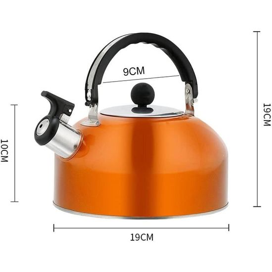 KEENSO Bouilloire à Sifflet Sifflet Bouilloire Cuisinière En Acier