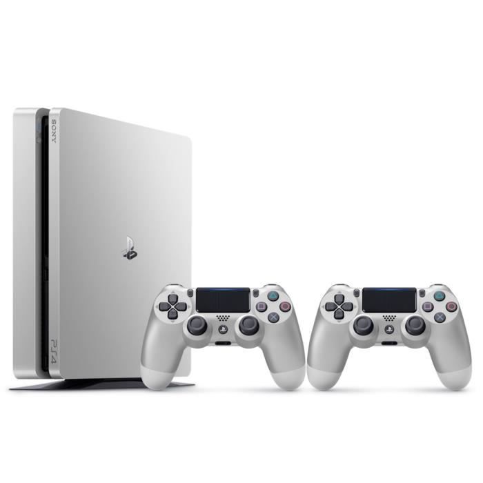 PS4 Slim 500Go – Noir – Firmware 7.50 – Parfait état + 2 Manettes