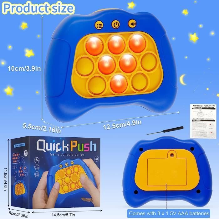 Console de Jeu Quick Push Bubbles  2023 Nouveaux Jouets créatifs Anti- Stress - Fidget Toys Pack Party Favors Cadeaux Violet-B - Cdiscount Jeux -  Jouets
