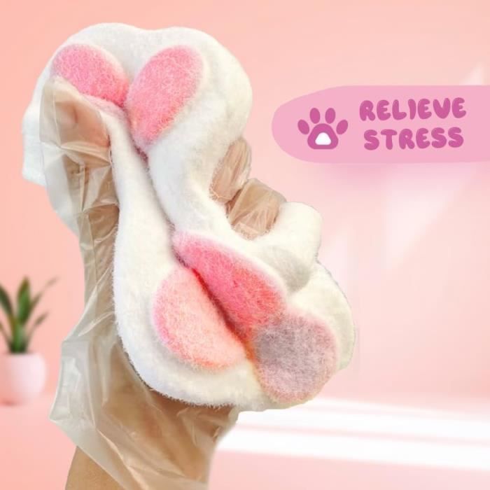GWAWG Lot De 2 Squishy – Patte De Chat Et Cake – Jouet Anti-stress En Silicone, Kawaii, Pour Enfants Et Adultes