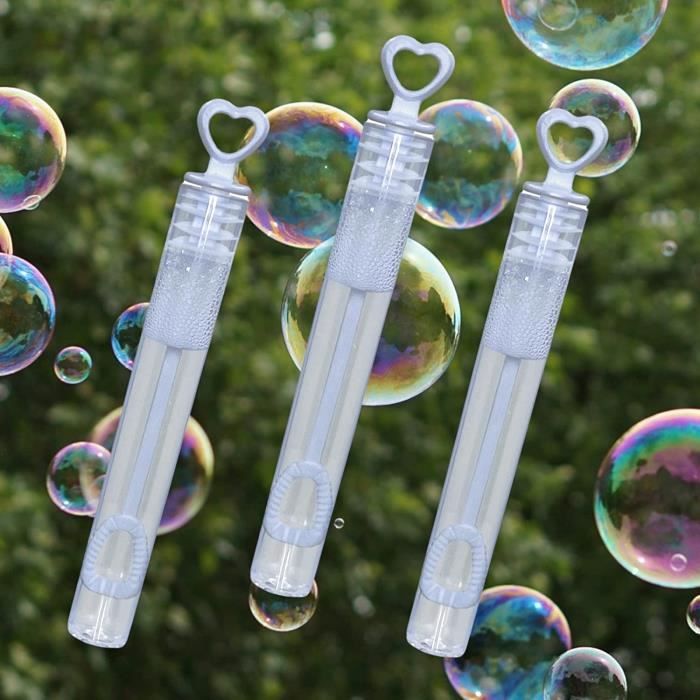 Lot de 24 tubes à bulles de savon pour mariage - Avec poignée en forme de  cœur - Accessoire de photo pour mariage, fête à thèm[111] - Cdiscount Jeux  - Jouets