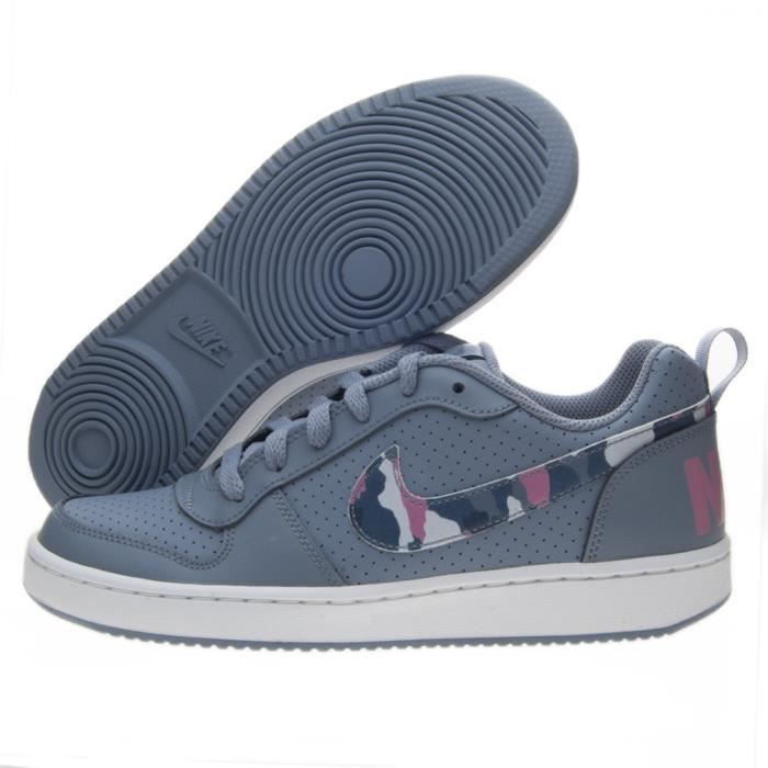 Baskets Nike Nike Court Borough Low Gs 839985 402 Bleu Cdiscount Chaussures