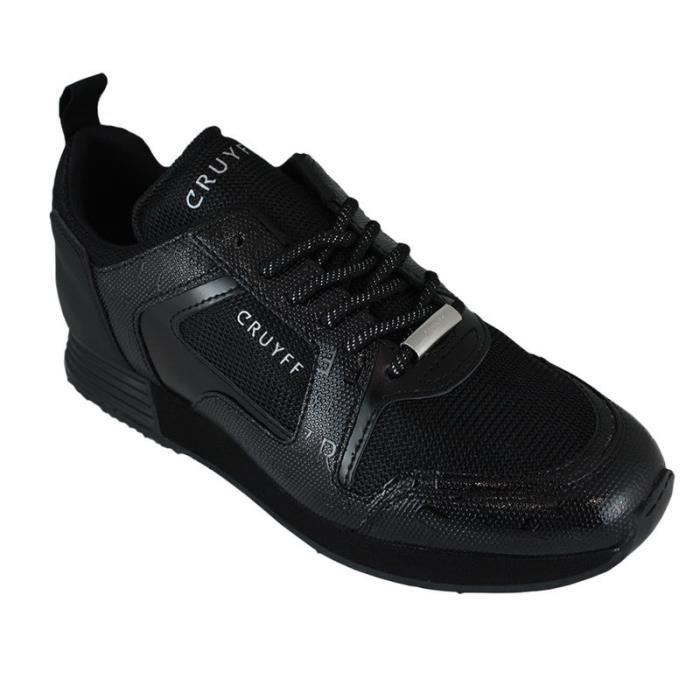Basket CRUYFF LUSSO BLACK CRUYFF Lusso Noir Cuir Mixte