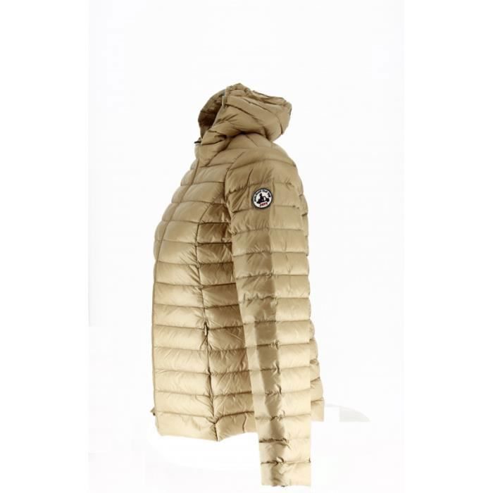 Doudoune Jott CLOE BASIC Marron Col capuche Manches