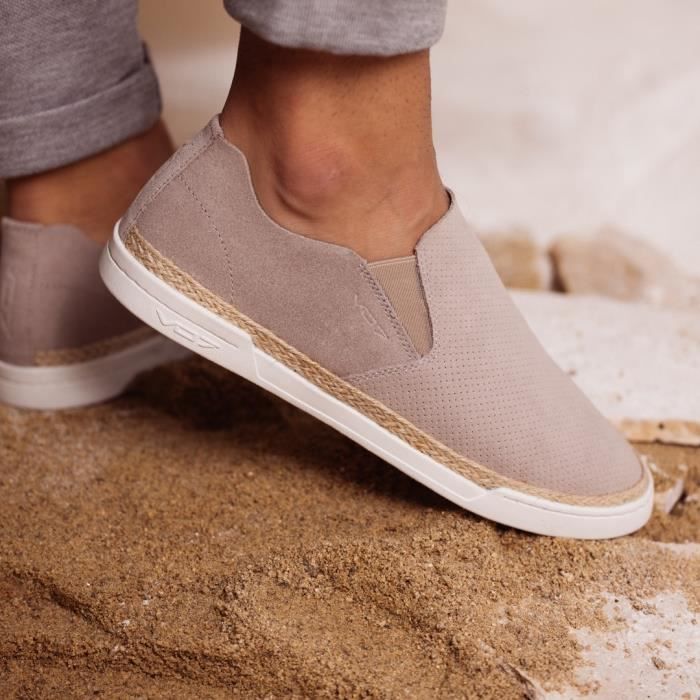Sneakers VO7 Hornet Suede Beige Homme Daim Nubuck
