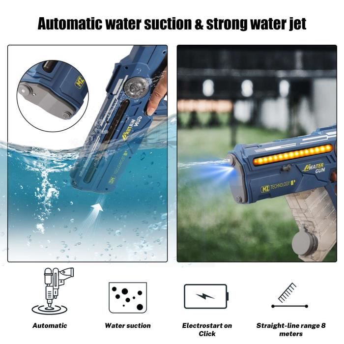 Pistolet À Eau Électrique Jouet High-Tech Enfants Jouet Extérieur