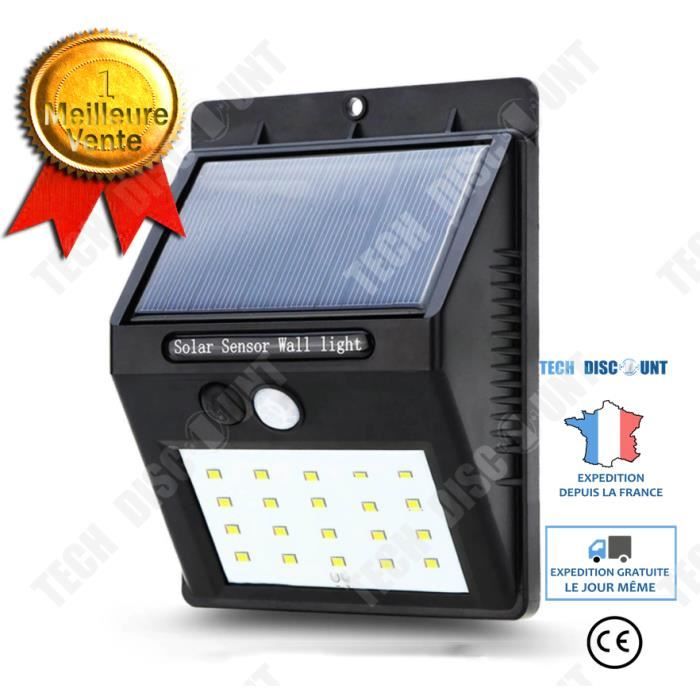 Lot De 4 Spots Solaires Extérieurs Avec Détecteur Mouvement - 176 LED IP65, 3 Modes, éclairage Jardin Garage (blanc Froid)