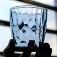 Verre à eau,Gobelet en acrylique,verres à boire en plastique coloré,verres,verrerie pour enfants,Restaurant - Type Cyan - 220ml-2