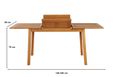 Ensemble repas de jardin - BEAU RIVAGE - SORA - Bois d'eucalyptus FSC - Table extensible - 6 chaises pliantes-2