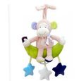 Baby Wind-up Musical Bear Bear Animal Poussette Berceau Suspendre Boîte avec boîte de musique Cadeau de jouet en peluche pour bébé-2