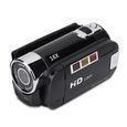 Zerone Caméra vidéo HD Caméscope numérique haute définition Full HD 270 ° Rotation 16X Caméra DV (EU Black)-2