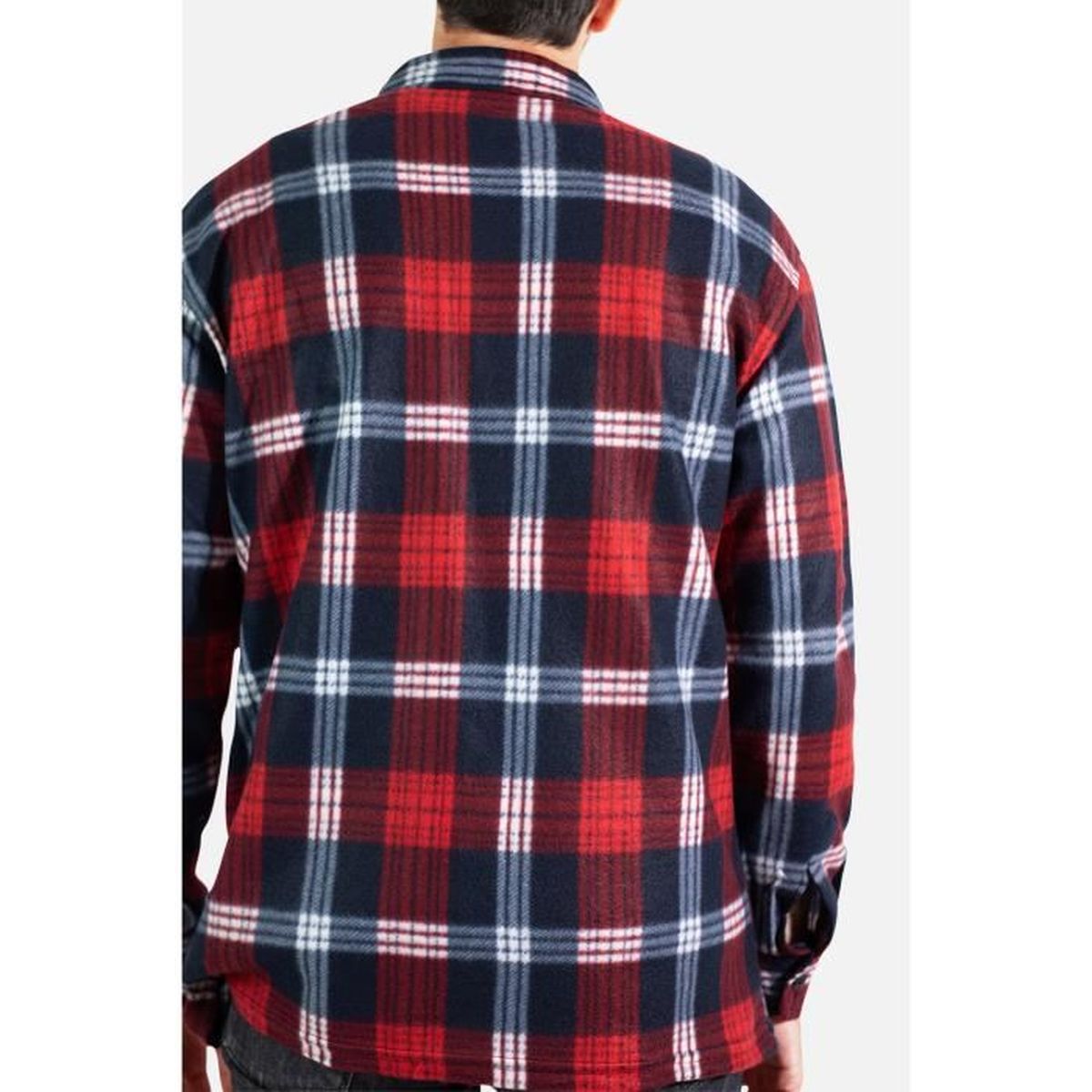Veste Homme à Carreaux - Doudoune Légère Avec Capuche, Poches Pratiques, Pour L'hiver - Style Bûcheron Chaud Et Confortable