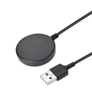 Chargeur Magnétique Montre IDW20 - Câble USB 1m - Compatible Faweio/Gydom/Yoever - Charge Rapide (2 Packs Noir)