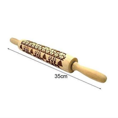 Rouleau à Pâtisserie Bois De Hêtre Gravé Motif Ornement – Cadeau Anniversaire