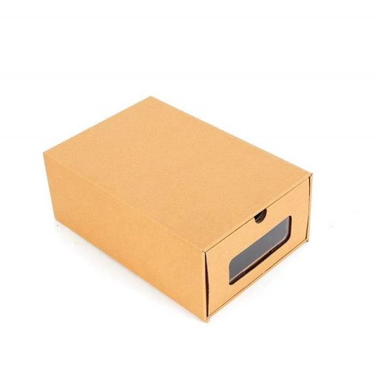 10pcs Boite A Chaussures En Papier Epais Boite De Rangement Tiroir