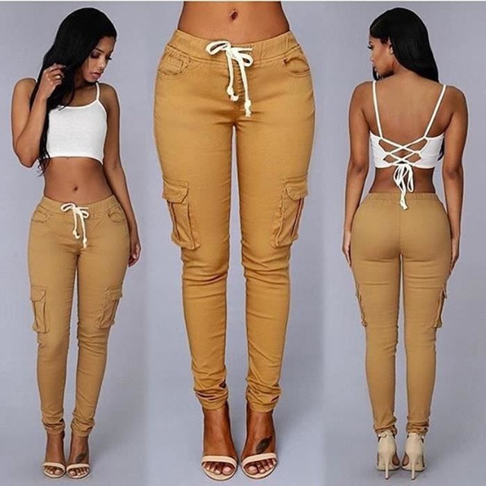 Jean militaire sales femme taille haute