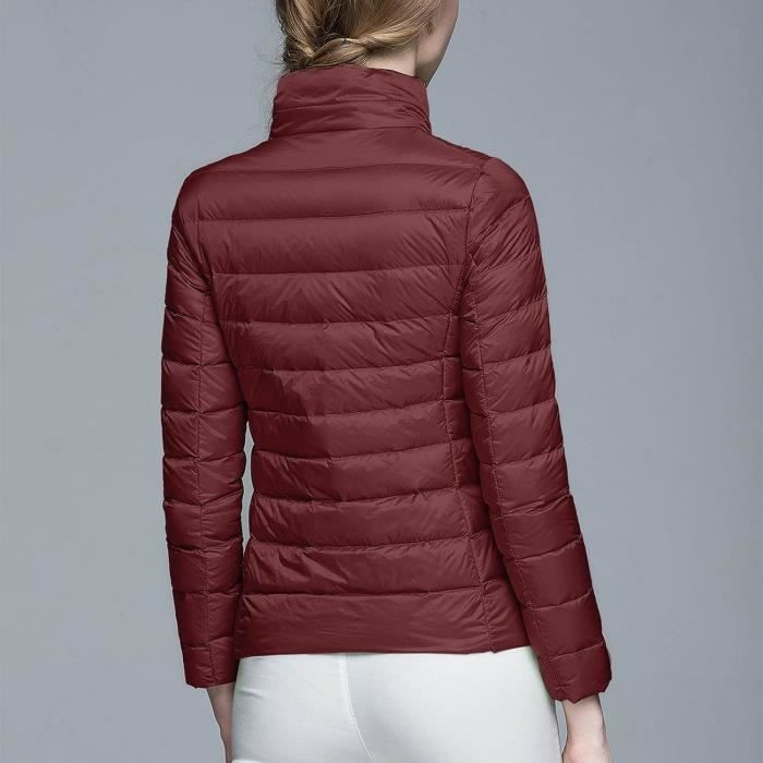 Femme Doudoune L g re Femme Hiver Veste Doudoune Capuche Pliable