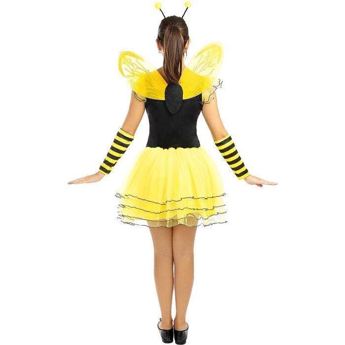 Kit de costume d'abeille Tenue de carnaval féminin Halloween Costume de  cosplay d'abeille Femmes Miel Abeille Costume Accessoires Halloween Abeille  Cosplay Party Favoris
