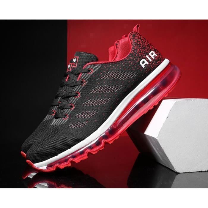 Chaussures De Sécurité SPIEZ Ultra-Légères - Slip-On Avec Embouts Protecteurs - Homme/Femme - Noir/Rouge - Taille 37-46