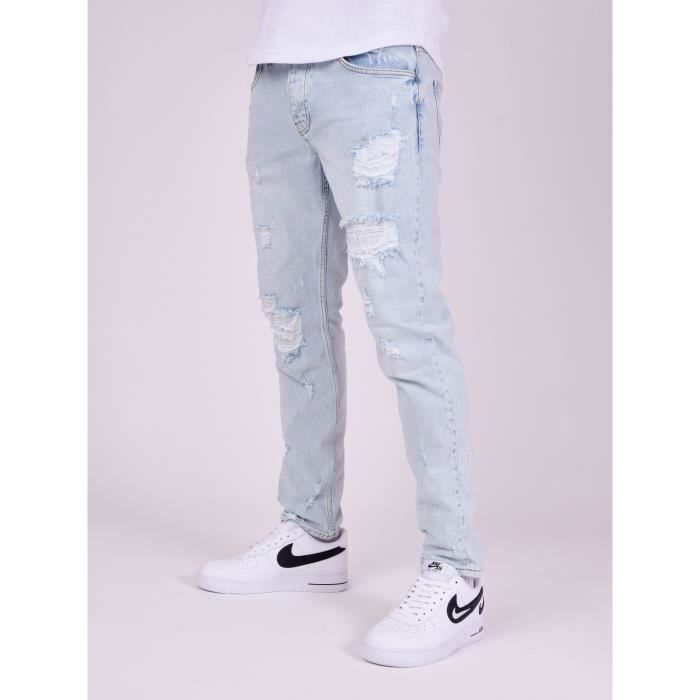 Jean avec des trous homme sales