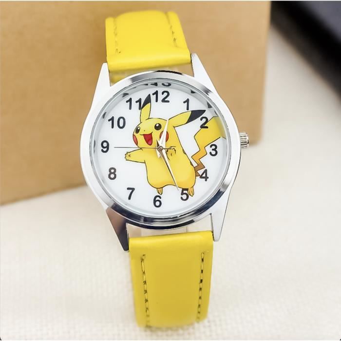 Montre POKEMON Pikachu en cuir Jaune Jaune , - Achat/vente boite a