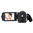 Zerone Caméra vidéo HD Caméscope numérique haute définition Full HD 270 ° Rotation 16X Caméra DV (EU Black)-3