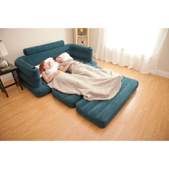 Canape Sofa Gonflable Convertible 2 Places Intex Achat Vente