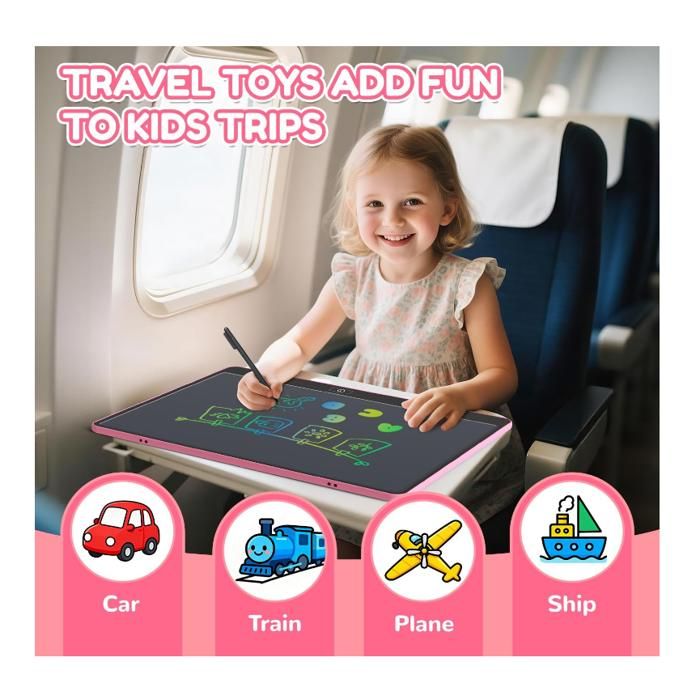Tablette d'Écriture LCD 8,5 Pouces Colorée, Ardoise Magique, Jouets pour Enfants, 3-12 Ans